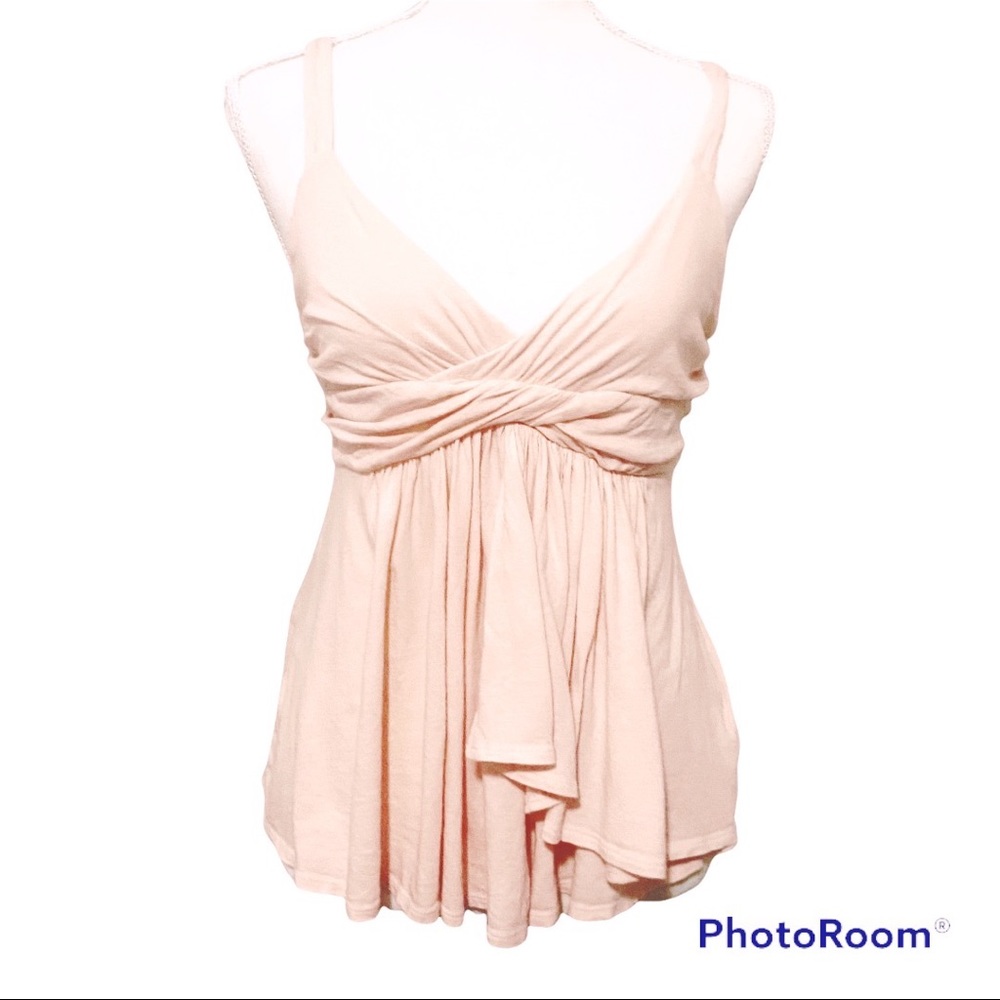 EXPRESS - Peach Knit Draped Cami Tank Top - Size S  / P